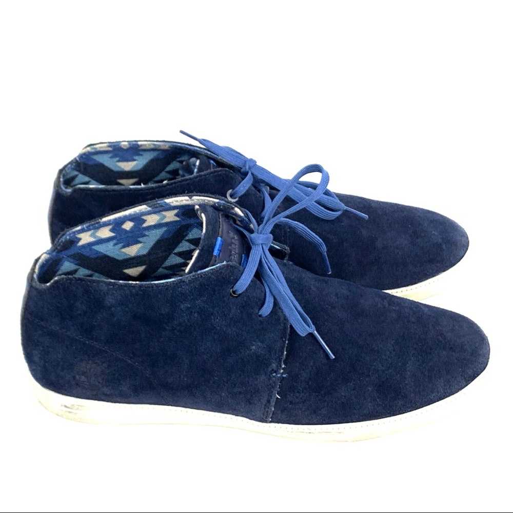 Timberland Blue Suede Chukka Desert Shoe Sz 10